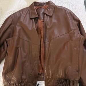 Roundtree & Yorke Brown Bomber Jacket